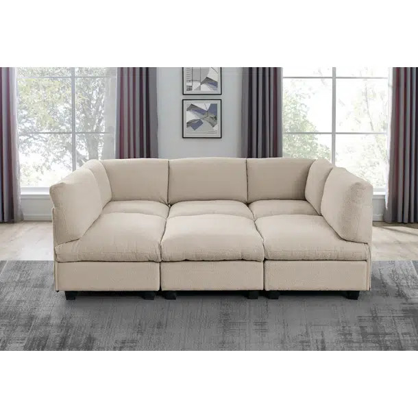 6 - Piece Upholstered Sectional | Wayfair North America