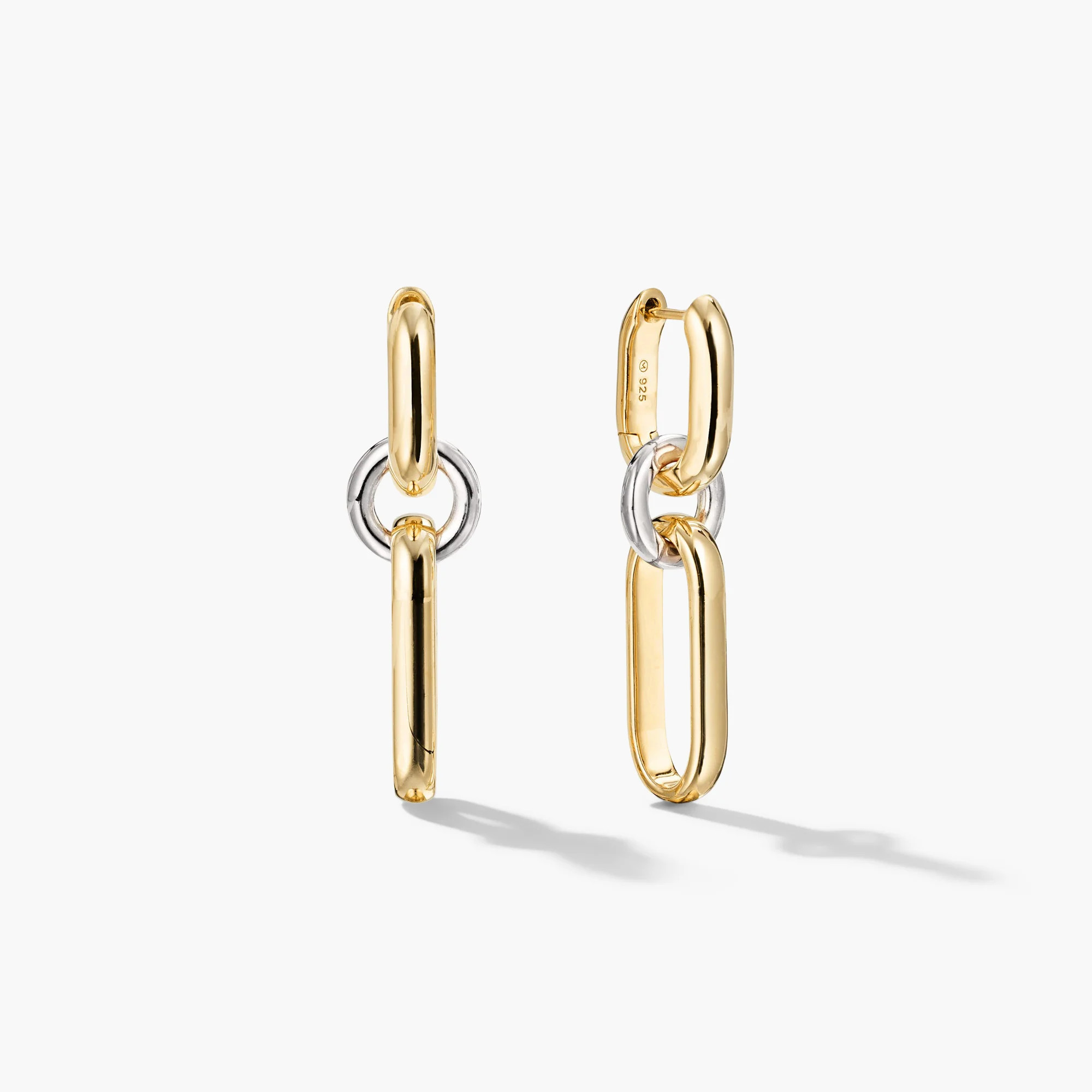 Mixed Convertible Link Earrings | Mejuri Fine Crew