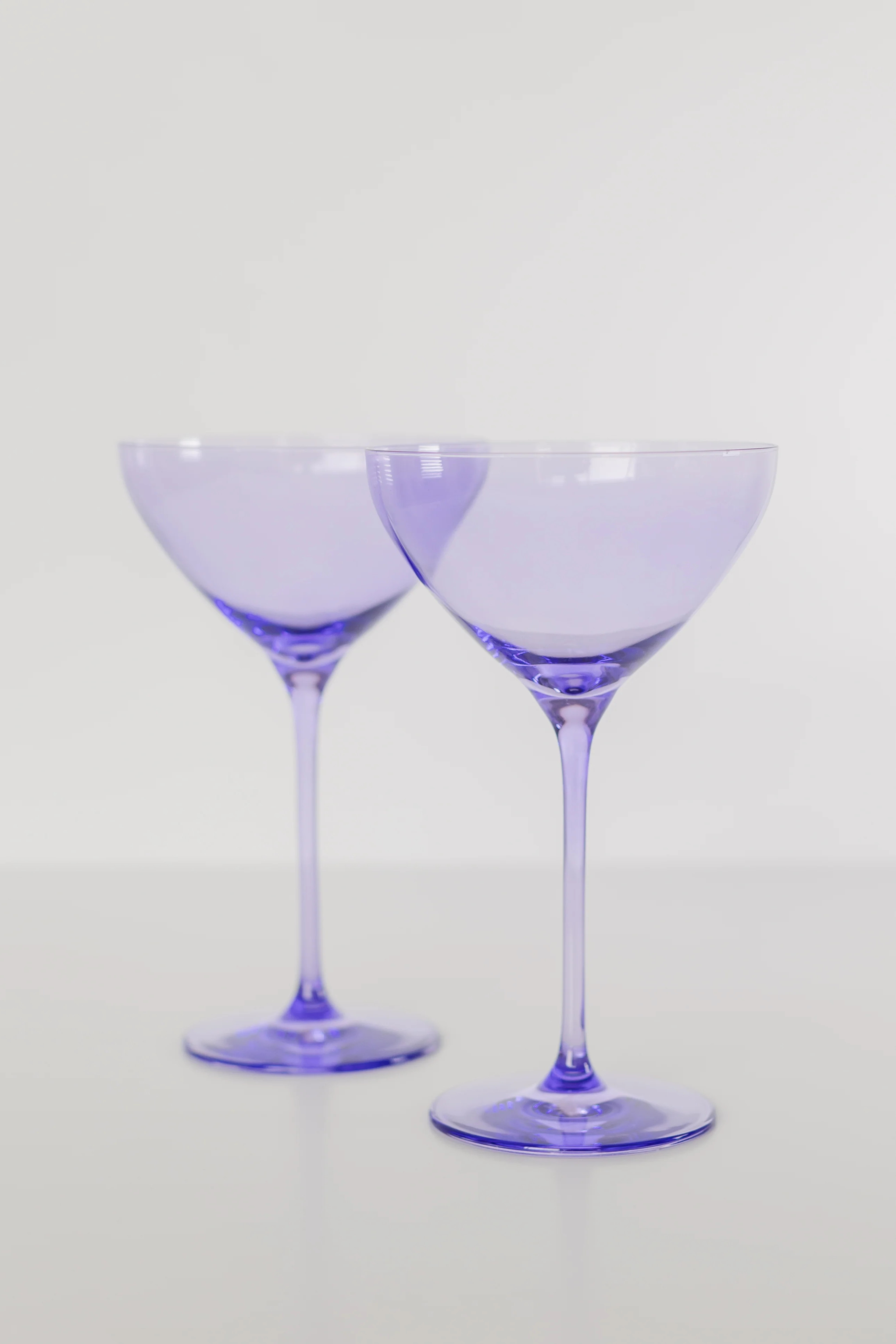 Estelle Colored Martini Glass - Set of 2 {Lavender} | Estelle Colored Glass