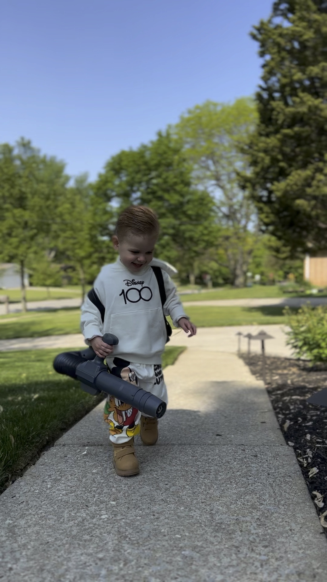 Ollie’s back pack leaf blower in action! Blows the walkway just like daddy does after mowing the grass 🥲🫶🏼 the cutest thing ever!! On Amazon and at Lowe’s, I linked both!

Toddler toys, toddler outdoor toys; toddler favorites, backpack blower, leaf blowers, bubbles, toddler bubbles 

#LTKkids #LTKFind #LTKhome