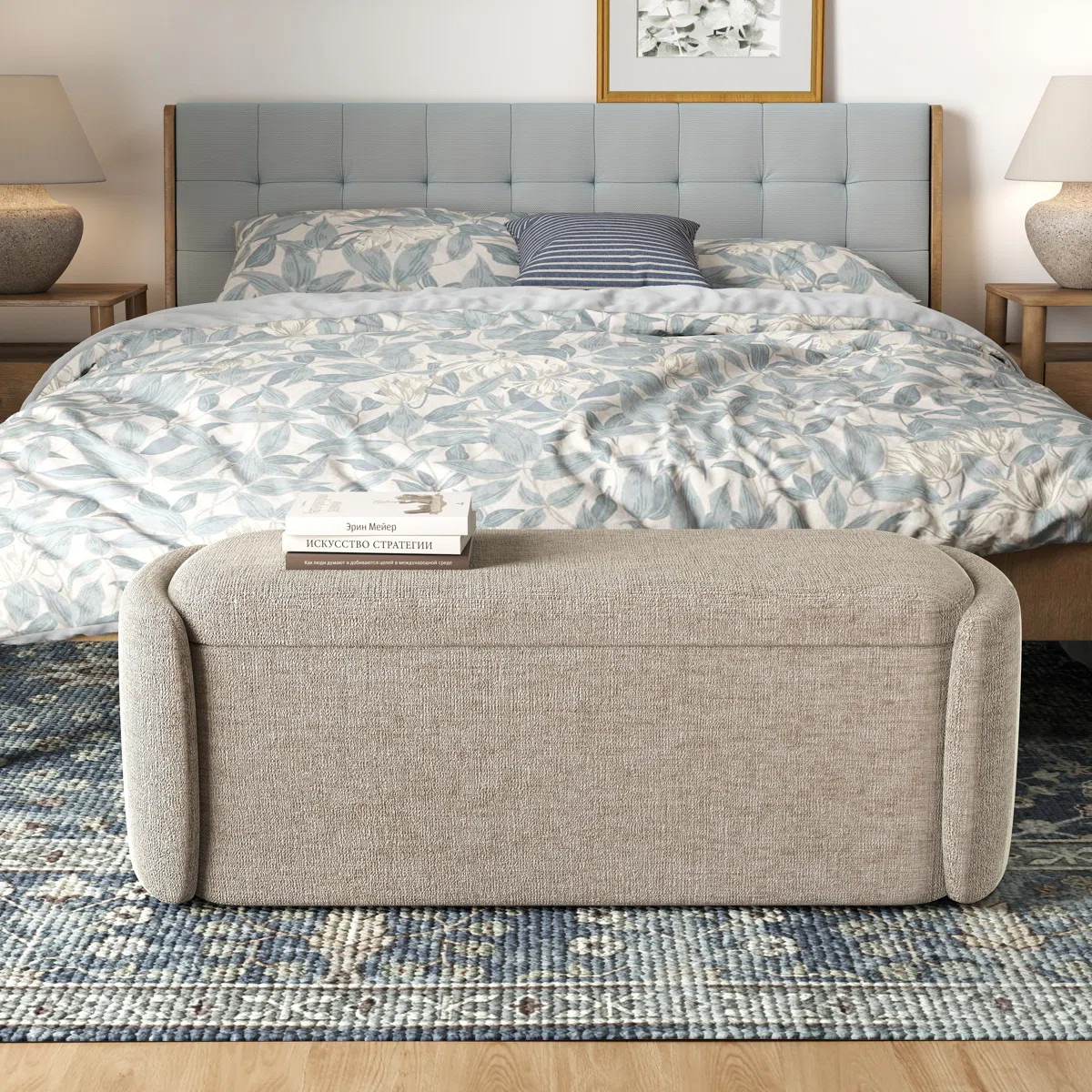 Stana Upholstered Storage Ottoman Bench with Large Hidden Storage | Wayfair North America