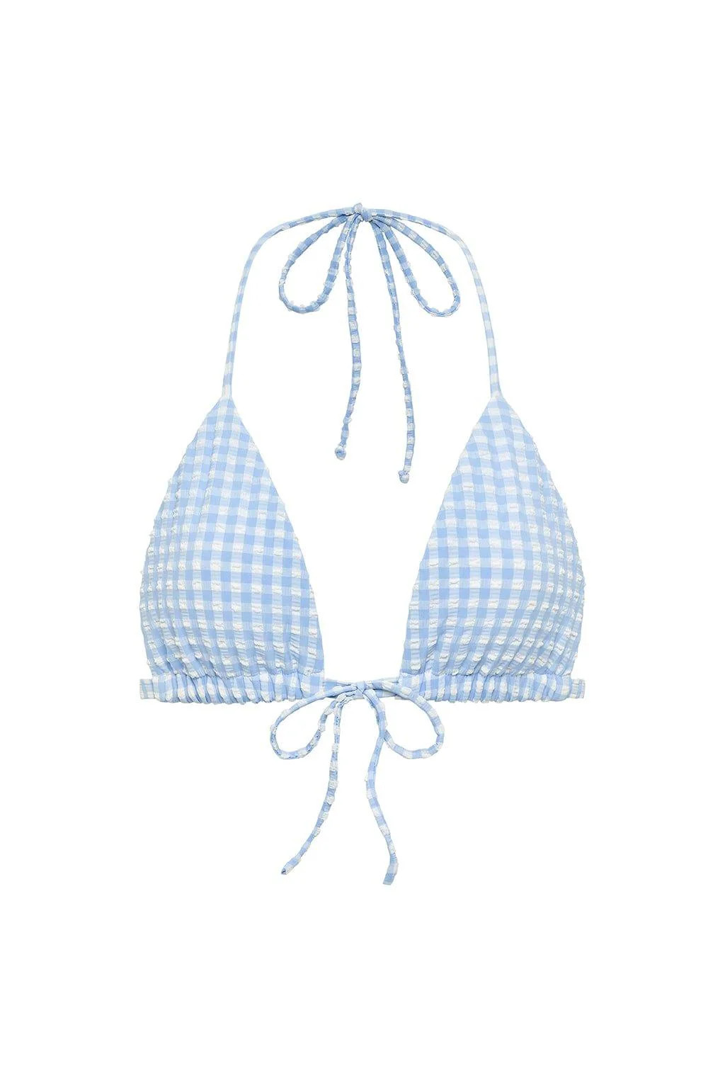 Peri Micro Gingham Emma Bikini Top | Montce