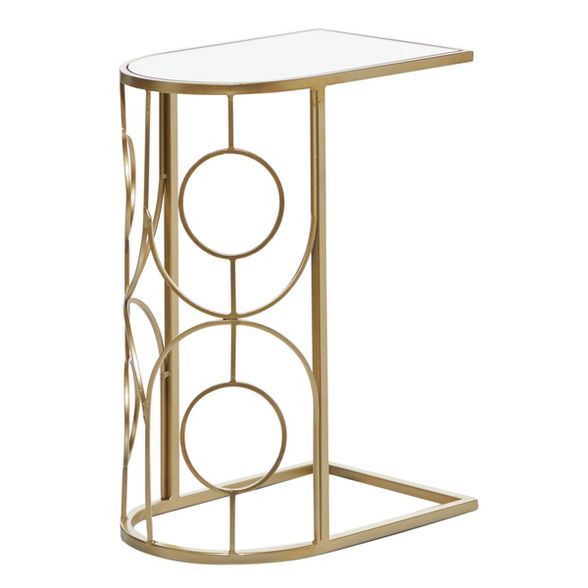 Contemporary Mirrored Accent Table Gold - Olivia & May | Target