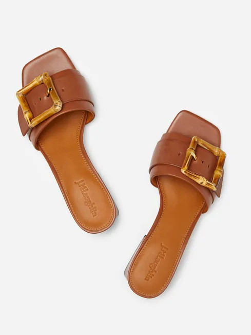 Ninette Leather Block Heels | J.McLaughlin