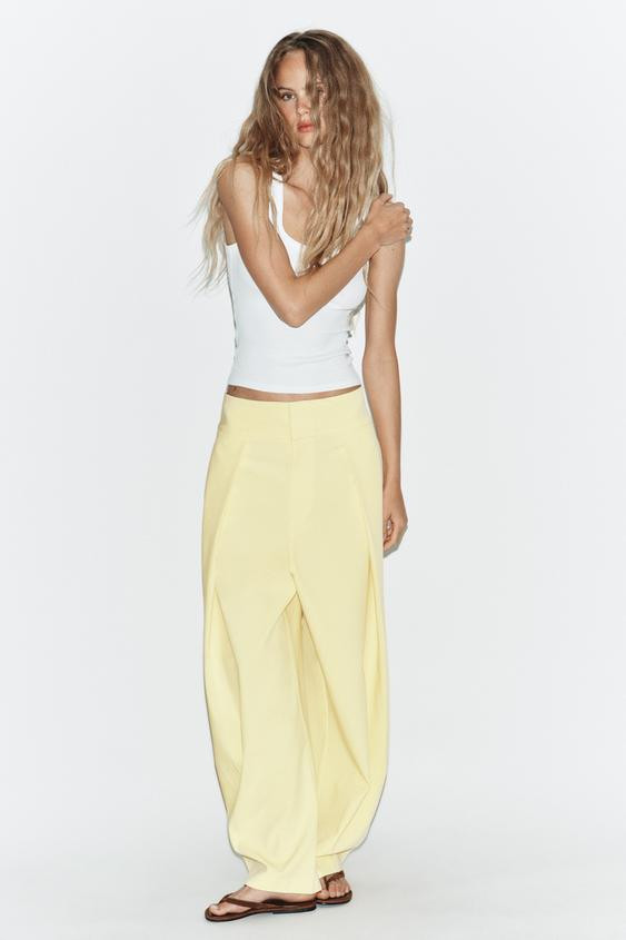 BALLOON PLEAT TROUSERS | Zara UK