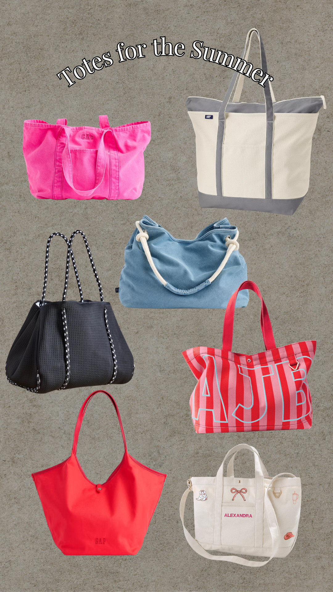Totes for the Summer  

 