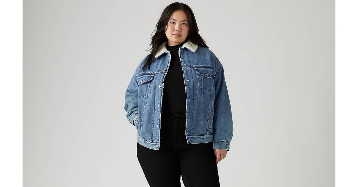 '90s Sherpa Trucker Jacket (plus Size)Sale price is $75.60Original Price Was $108.0030% off Price... | Levi's US