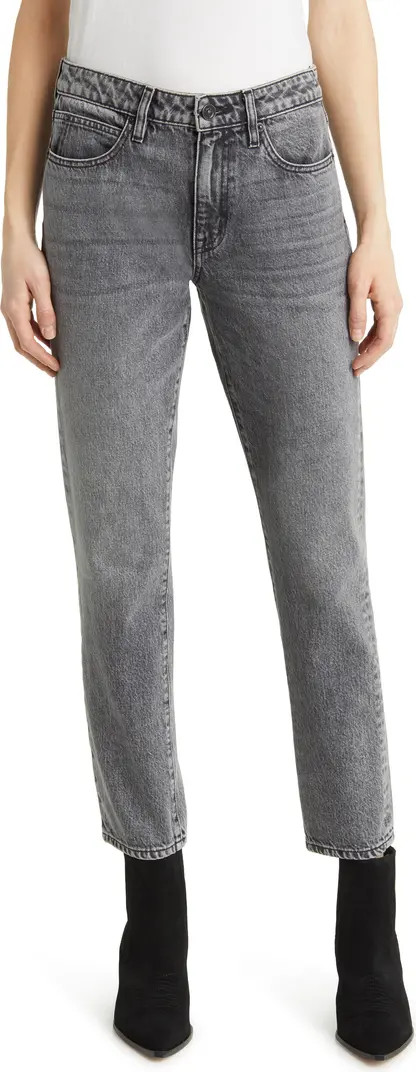 Leila High Waist Ankle Straight Leg Jeans | Nordstrom