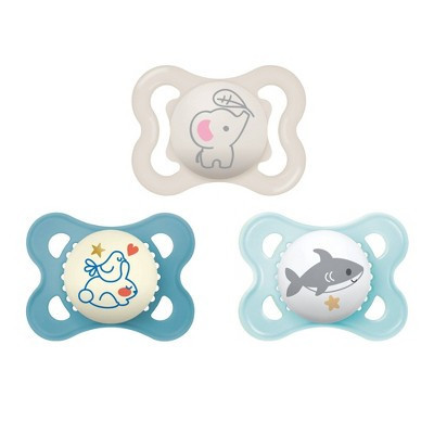 MAM Pacifier Variety Pack 0-6m - Boy - 3pk: BPA-Free, Phthalate-Free, Silicone, Pacifiers | Target