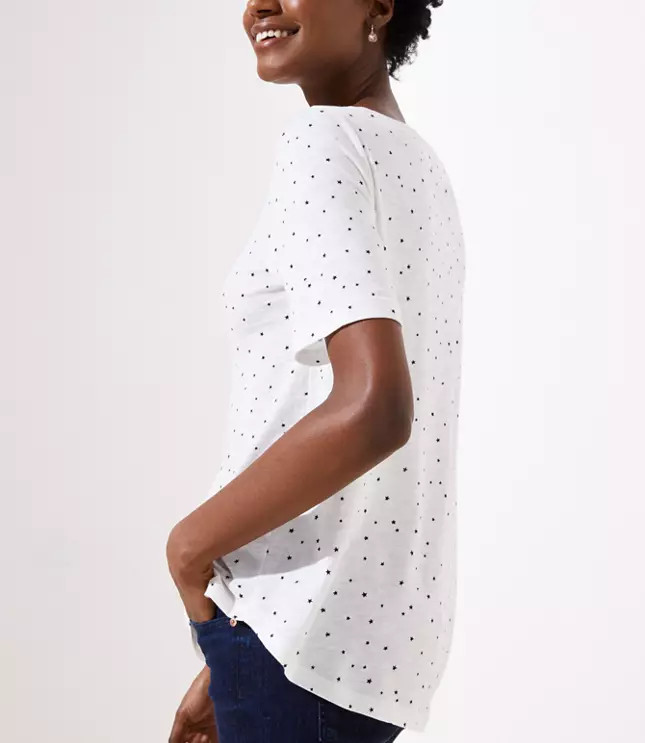 Stardust Vintage Soft Shirttail Tee | LOFT