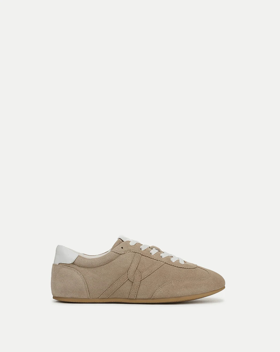Riviera Suede Sneaker in Sand/Lily | Veronica Beard | Veronica Beard