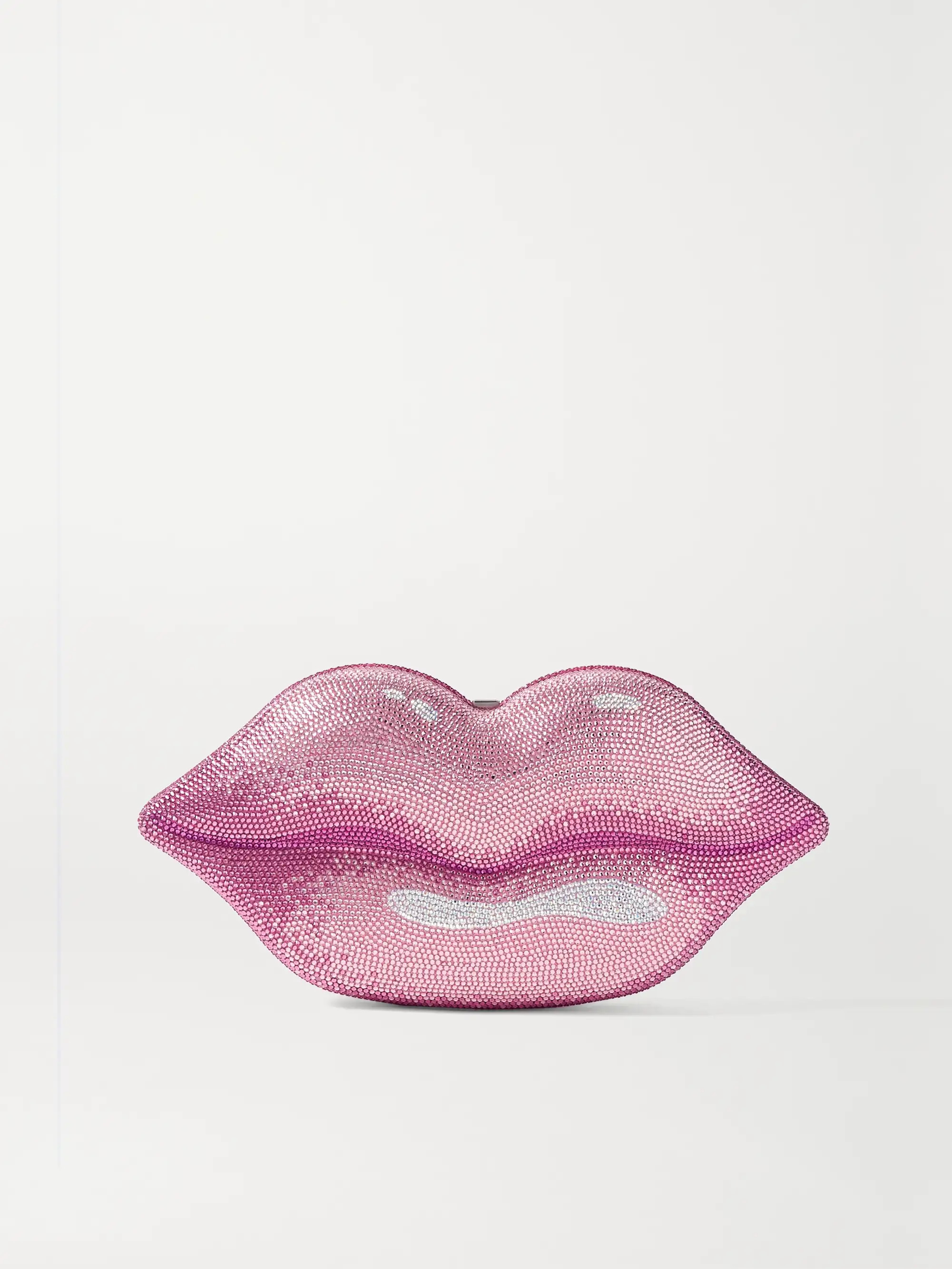 JUDITH LEIBER COUTUREHot Lips crystal-embellished silver-tone clutch | NET-A-PORTER (US)