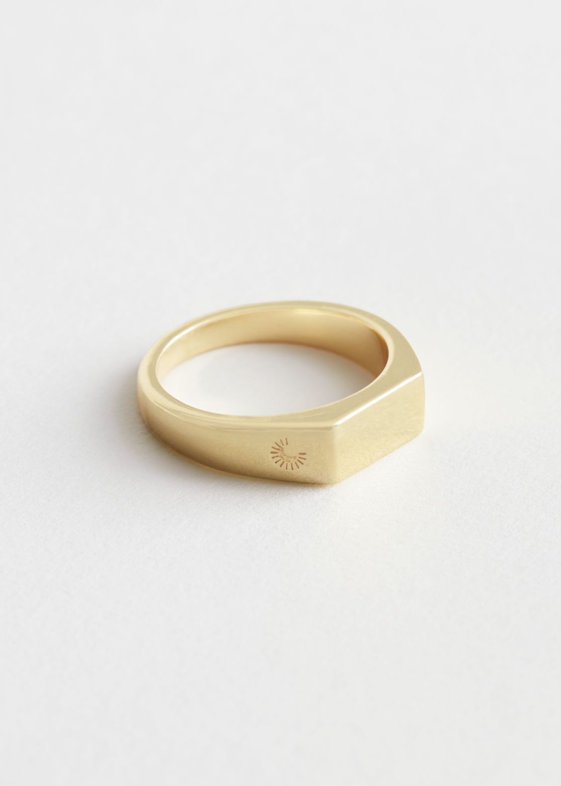 Engraved Signet Ring - Gold | & Other Stories (EU + UK)