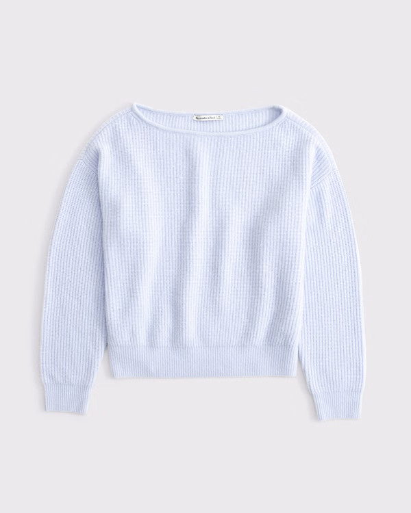 Wool-Blend Slashneck Sweater | Abercrombie & Fitch (US)