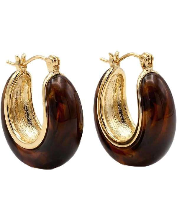 Vintage Stud Earrings, Luxury Geometric Maillard Earring Gold Plated Retro-Chic Studs Earrings，... | Amazon (US)
