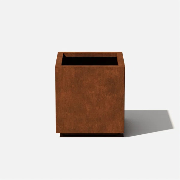 Corten Steel Series Cube Planter Box | Wayfair North America