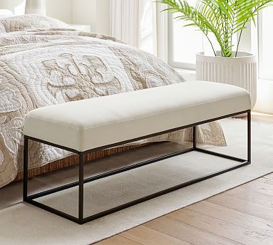 Millie Upholstered Bench | Pottery Barn (US)