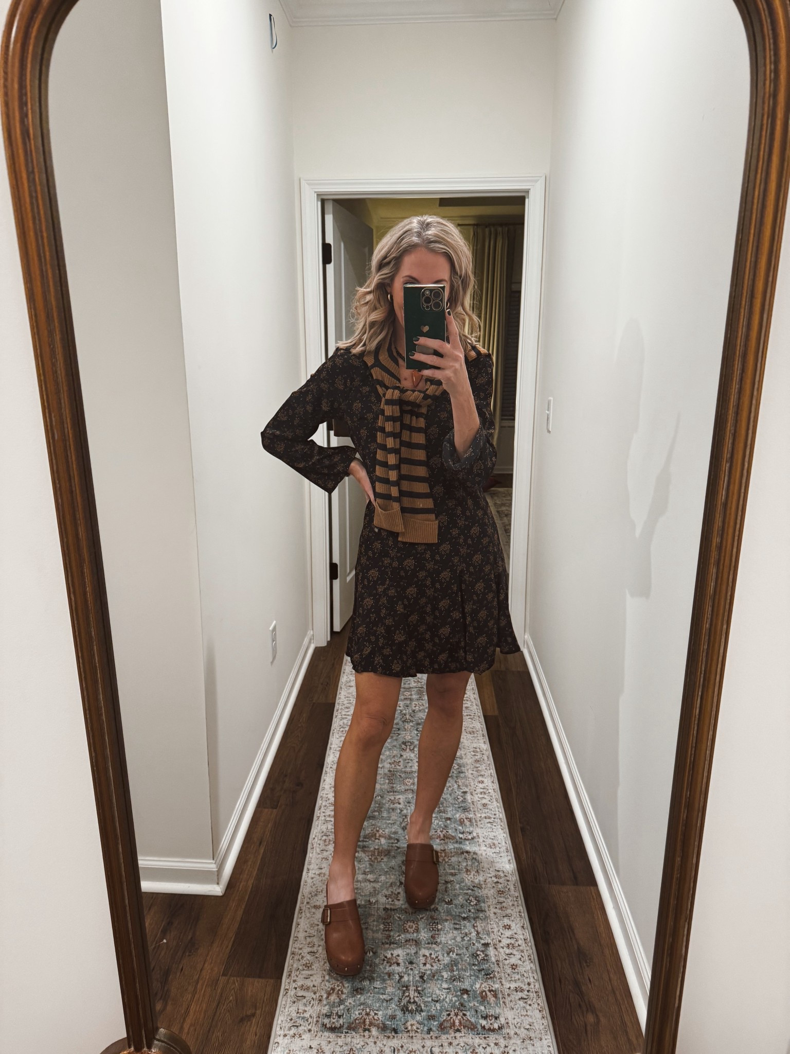 This fun, flirty Target dress is a new arrival and already a best seller — $40 and I’m wearing the XS. I was trying to keep it from fluttering in the wind! Ha. This dress is 100% worth it especially paired with this gorgeous striped cardigan (also under $40, wearing a small). A perfect little look for Thanksgiving, work, church, or all your fall-to-holiday moments.

#LTKOver40 #LTKSeasonal #LTKStyleTip