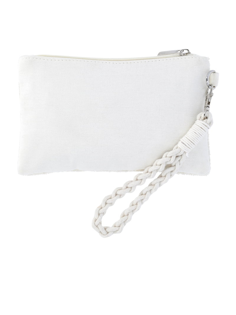 No Boundaries Women's Beaded Wristlet, Beige Strawberry | Walmart (US)