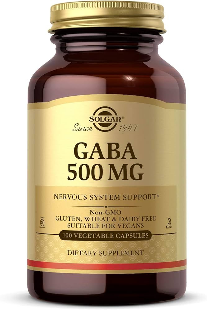 Solgar GABA 500 mg, 100 Vegetable Capsules - Relaxation & Nervous System Support - Amino Acid - N... | Amazon (US)