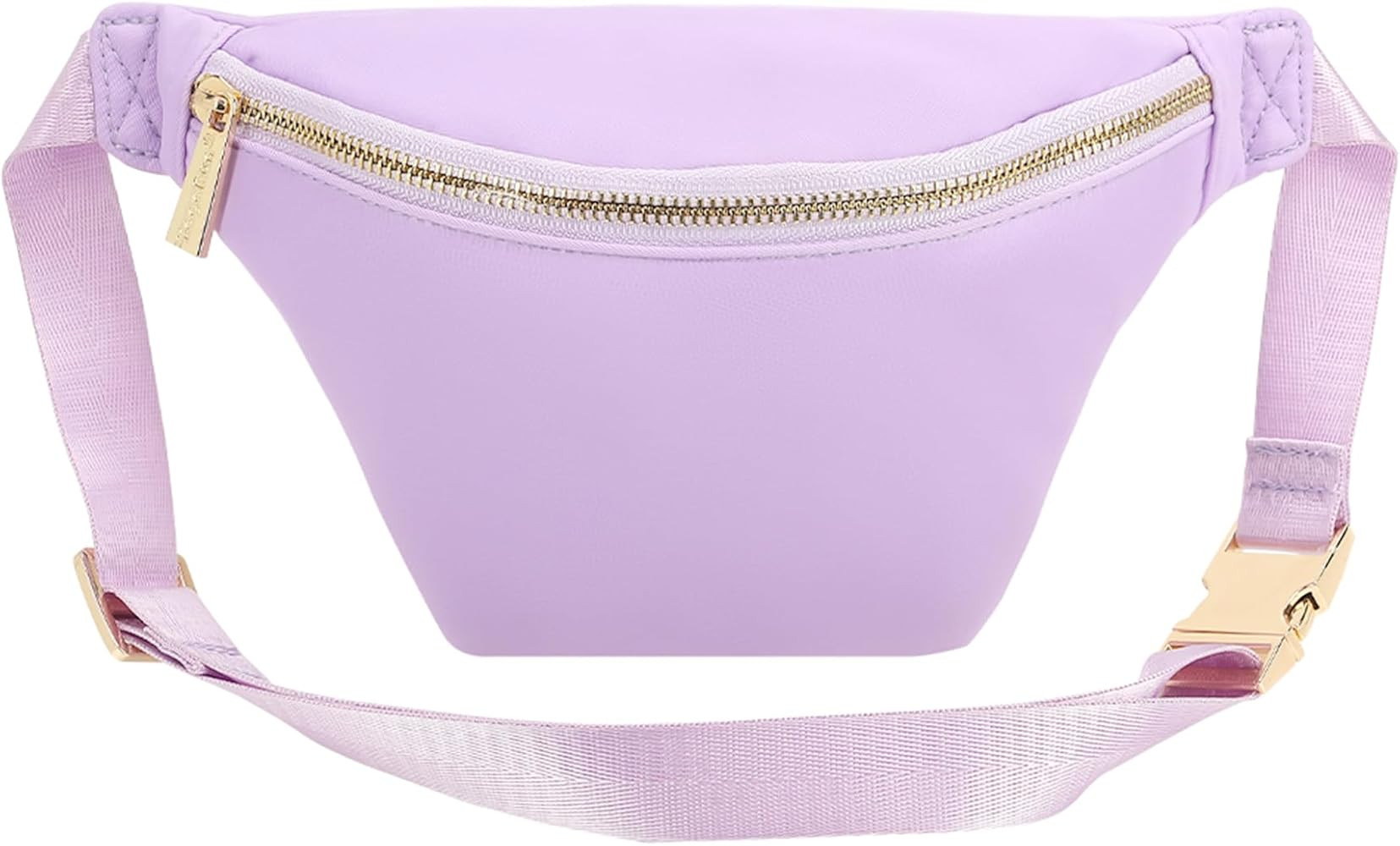 YogoRun Small Belt Pack Mini Waist Bag Nylon Fanny Pack Crossbody Bag for Women Purple Waist Pack... | Amazon (US)
