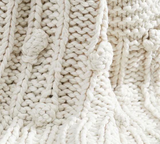 Edilon Bobble Knit Throw | Pottery Barn (US)
