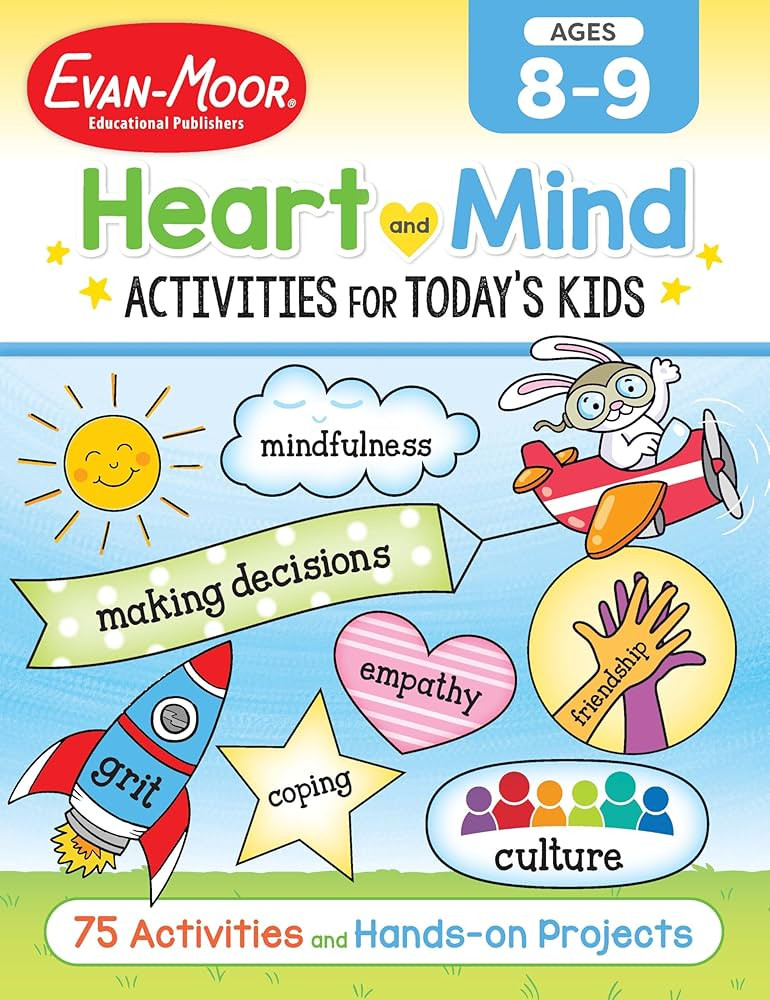Evan-Moor Heart and Mind Activities for Today's Kids Workbook, Ages 8-9, Manage Emotions, Reduce ... | Amazon (US)