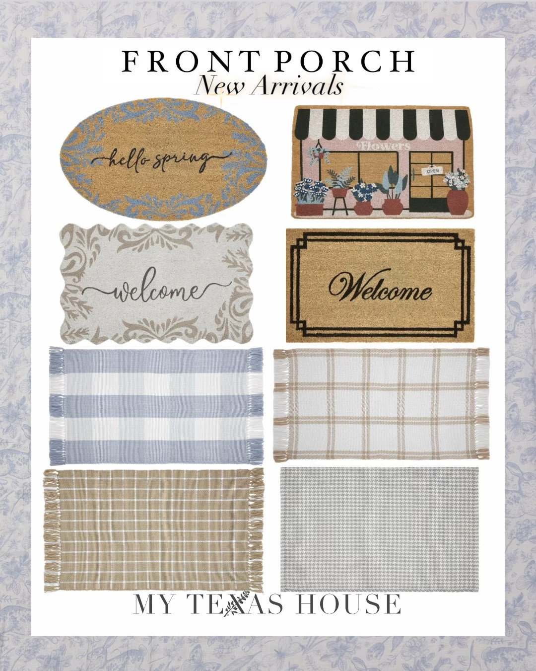 Walmart doormats and layering rugs 

#LTKWatchNow #LTKMostLoved #LTKHome