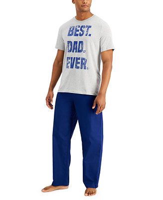 Club Room Men's Best Dad Pajama Set, Created for Macy's & Reviews - Pajamas & Robes - Men - Macy'... | Macys (US)