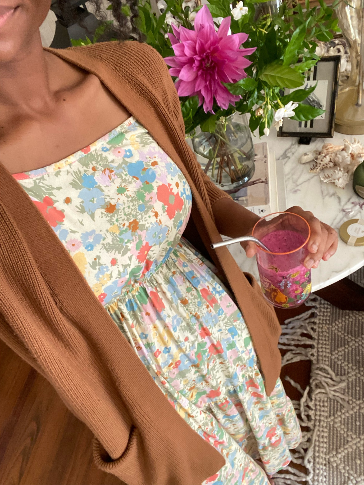 30% off my dress and I gave it a touch of fall with a saffron brown cardigan 

#LTKstyletip #LTKSeasonal #LTKsalealert