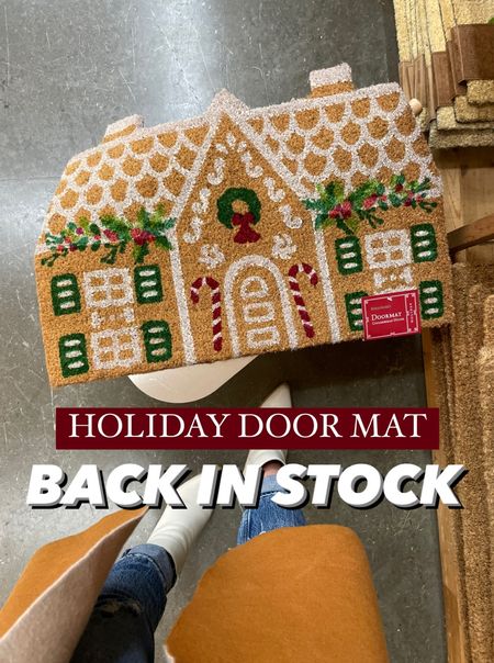 My favorite gingerbread door mat I picked up last year is BACK IN STOCK! 🎄🎄🎄 

I linked a few similar ones too! 

#LTKhome #LTKSeasonal #LTKHoliday