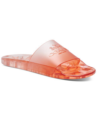 COACH Women's Ulyssa Jelly Pool Slides & Reviews - Sandals - Shoes - Macy's | Macys (US)