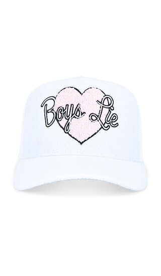 Boys Lie Yours Truly Trucker in White. | Revolve Clothing (Global)