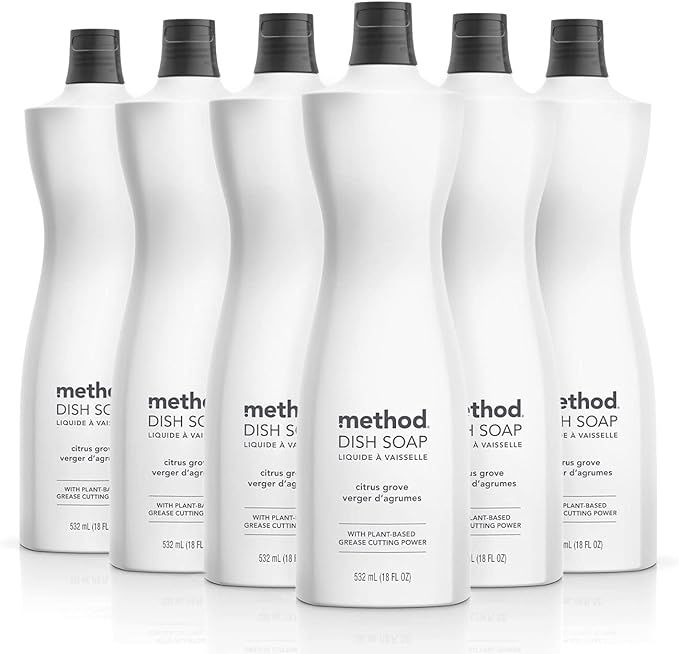 Method Dish Soap, Citrus Grove, 18 Ounce, 6 pack, Packaging May Vary | Amazon (US)