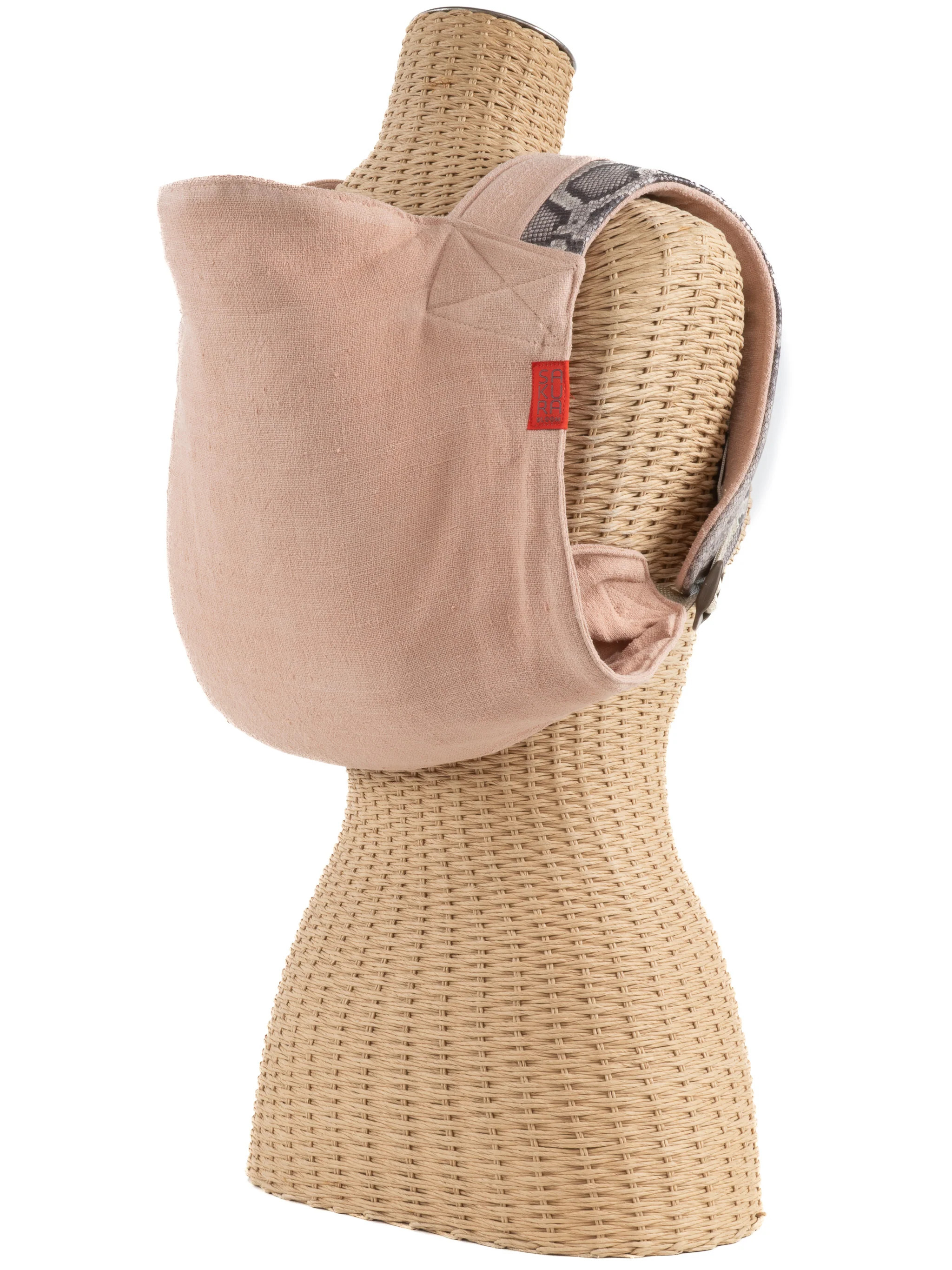 Quartz and Snake Leather Onbuhimo | Sakura Bloom