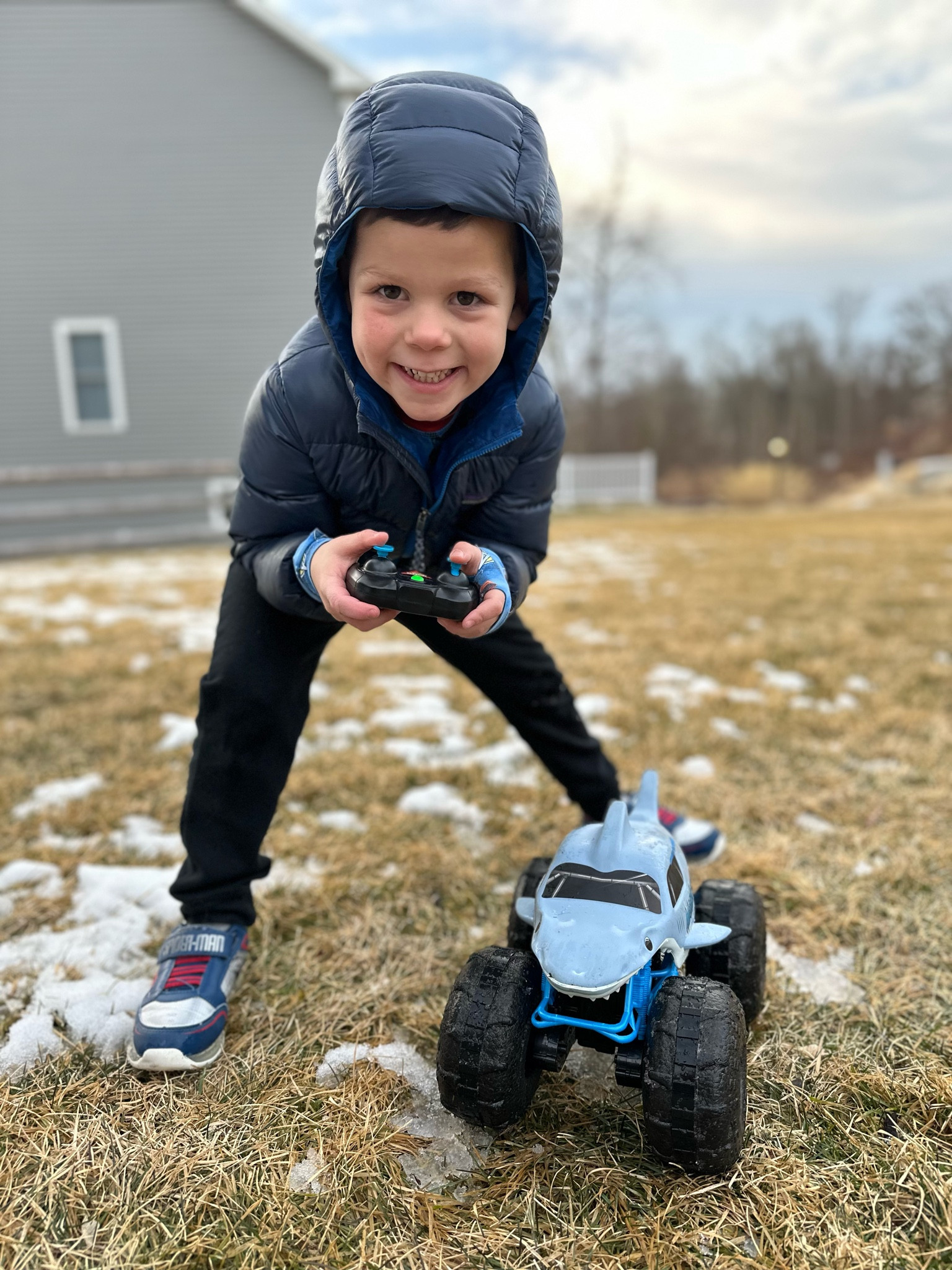 The besssst gift for monster truck lovers or toddler boys! This remote control goes so fast and can go on any terrain. We use it indoors, outdoors on snow, rocks, dirt, grass, the road. The boys love it! 

#LTKkids