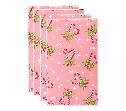Temp-tations Set of (4) 15"x25" Microfiber Towels - QVC.com | QVC