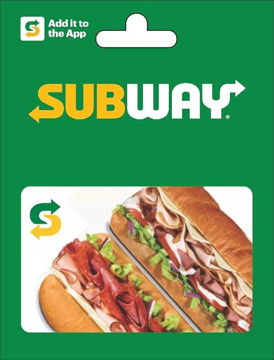 Subway Physical Gift Card - $50 | Amazon (US)