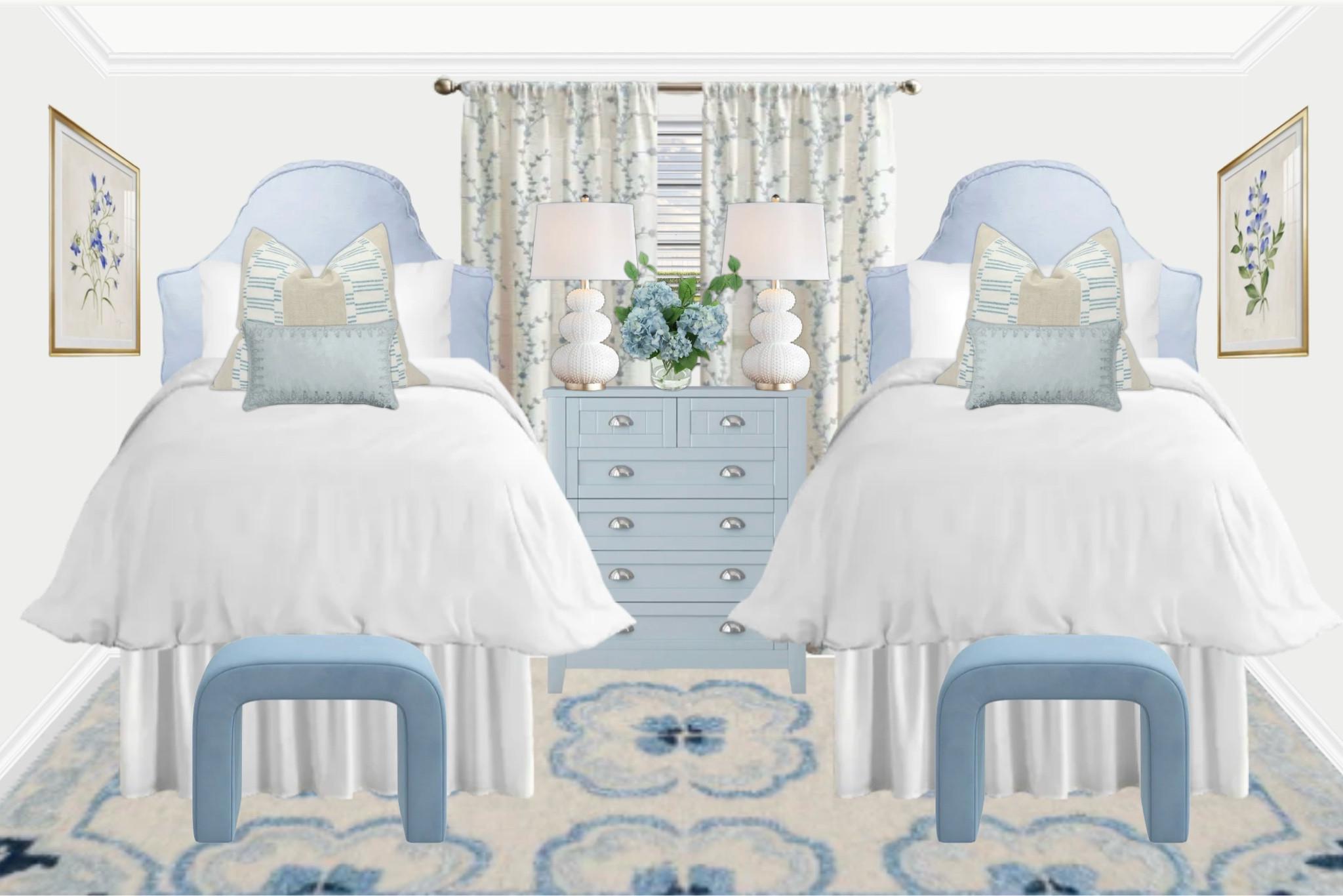 Blue and white dorm!! 

#LTKhome #LTKfindsunder100 #LTKstyletip