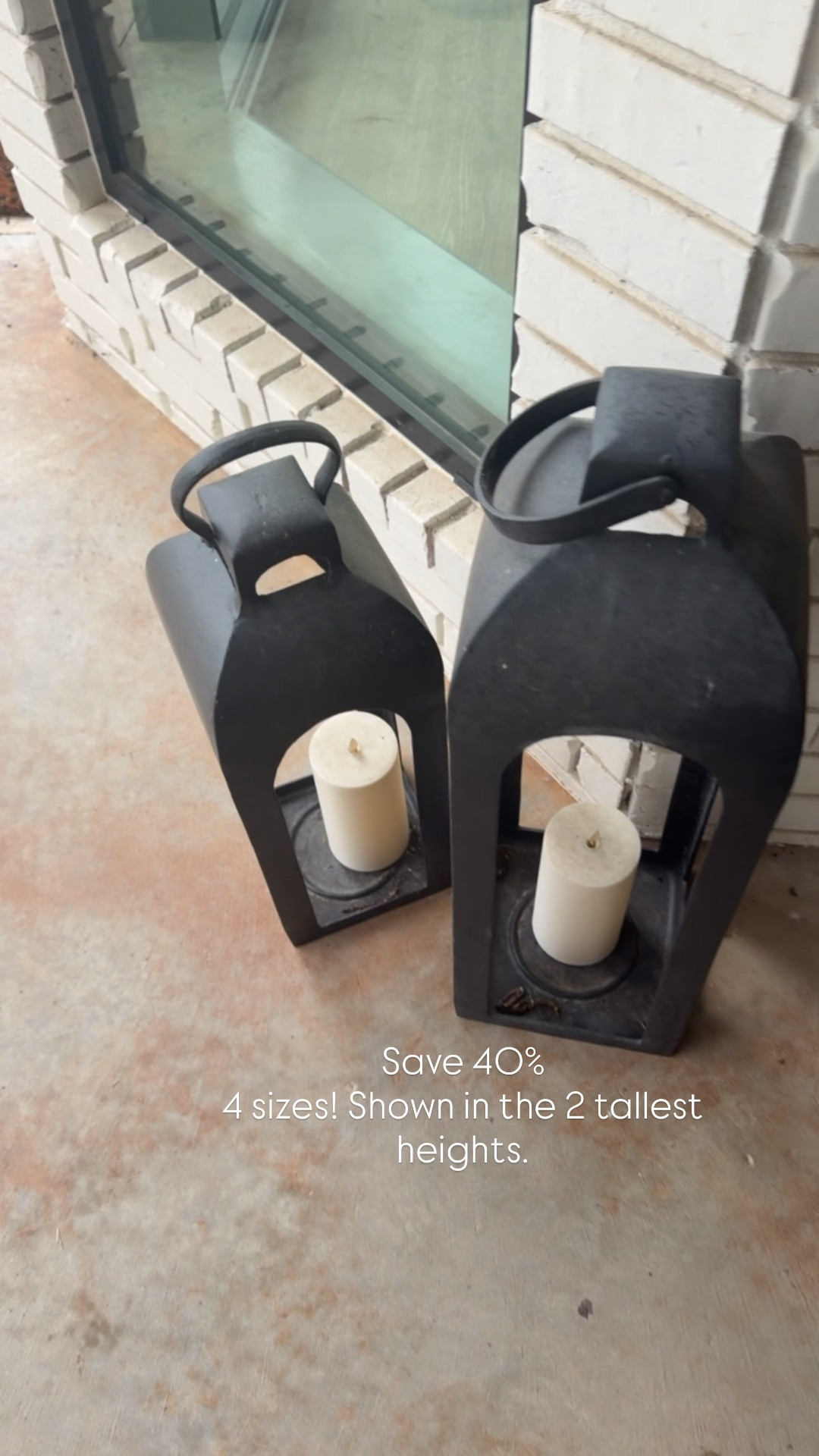 40% off lanterns! These look like PB for a heck of a lot less!

#LTKOver40 #LTKHome