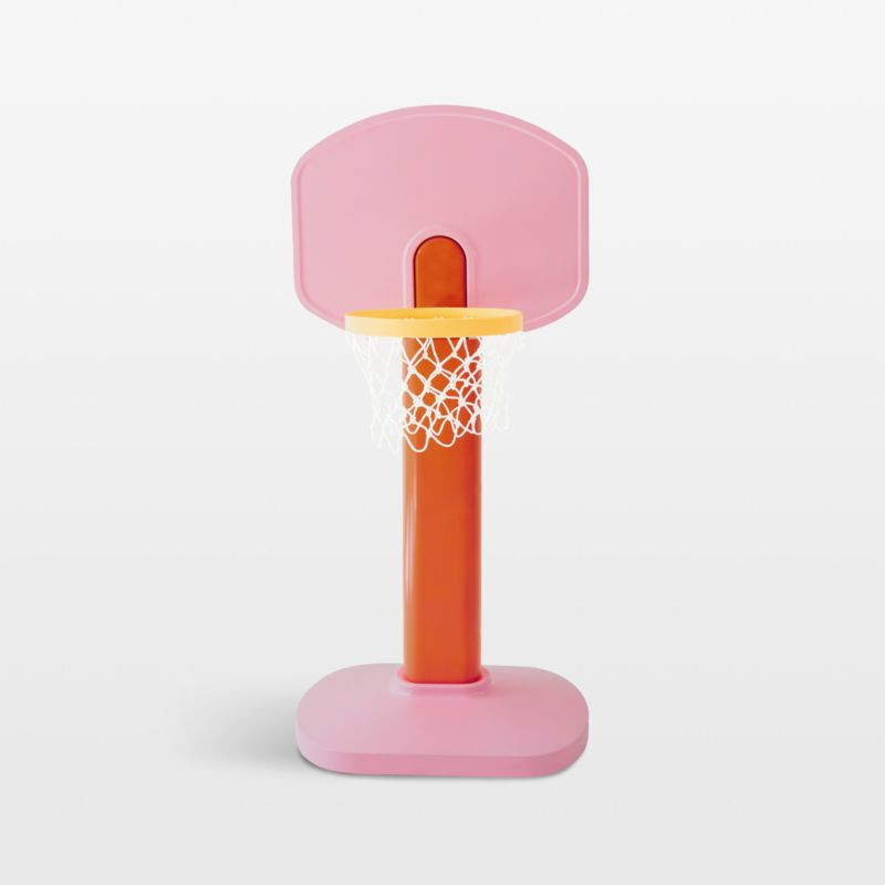 Smol Pink and Orange Kids Basketball Hoop | Crate & Barrel