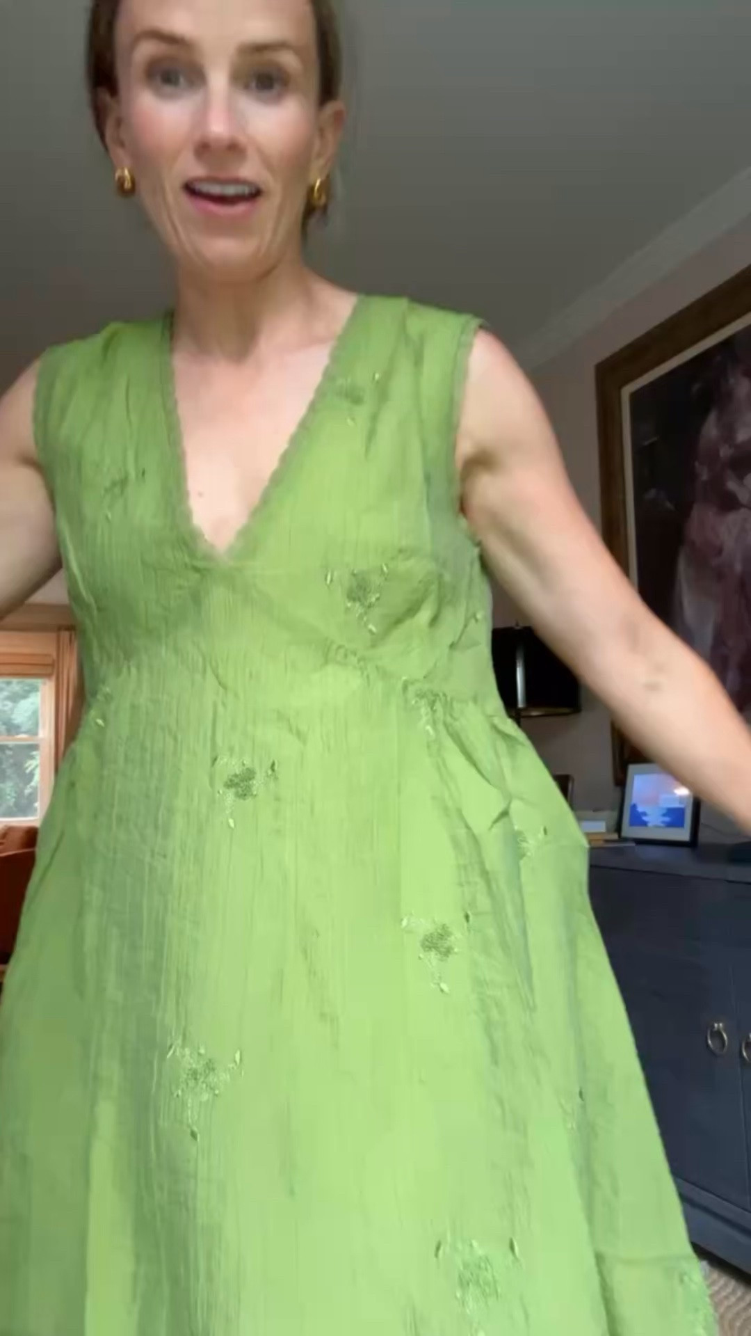 This green makes me so happy and fun for fall transition outfits.  

 #LTKootd #LTKOver40 #LTKPetite