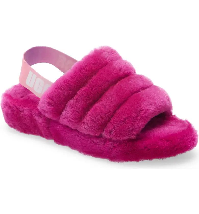 UGG® Fluff Yeah Genuine Shearling Slingback Sandal | Nordstrom | Nordstrom