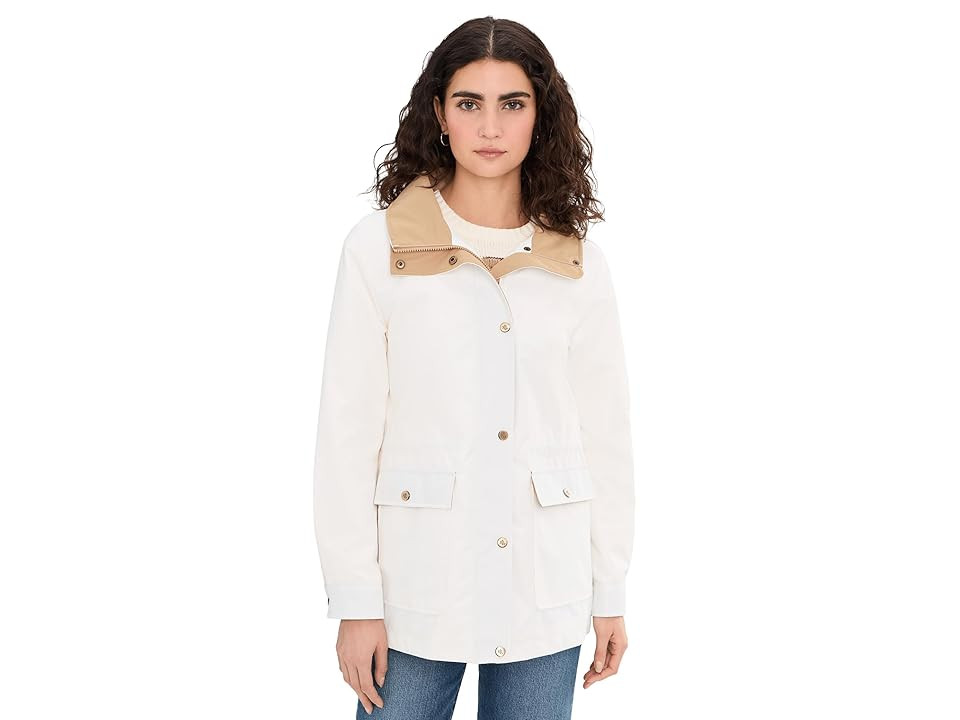 Lauren Ralph Lauren Anorak Contrast Hood Women's Jacket White : MD, Polyester | Zappos