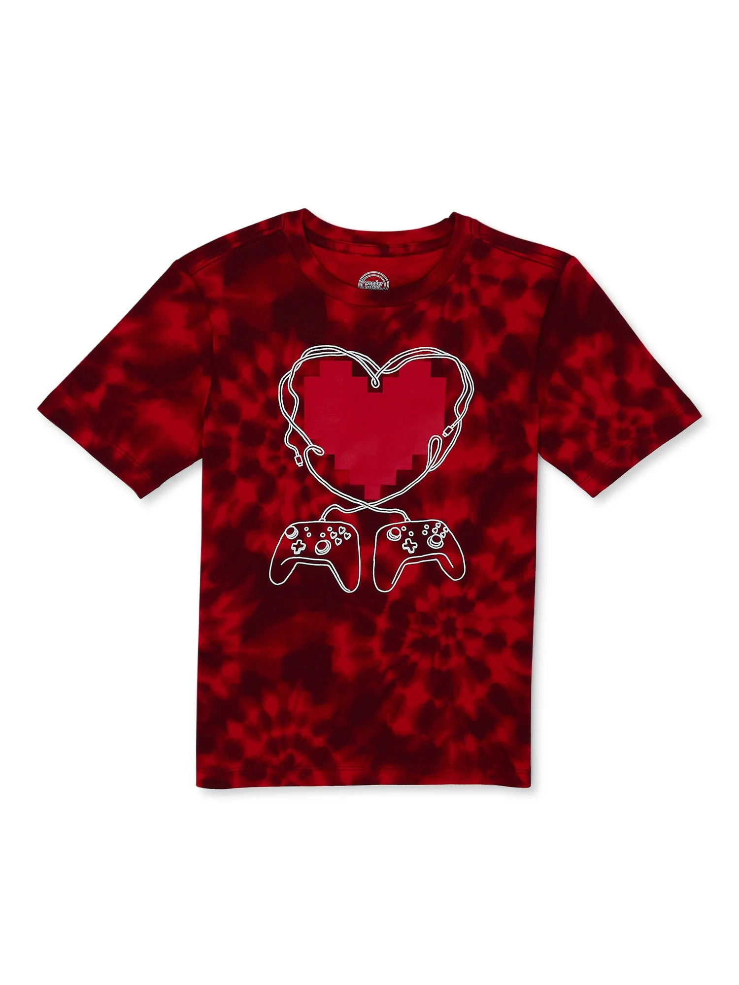 Wonder Nation Boys Valentine's Day Tee with Short Sleeves, Sizes 4-18 | Walmart (US)