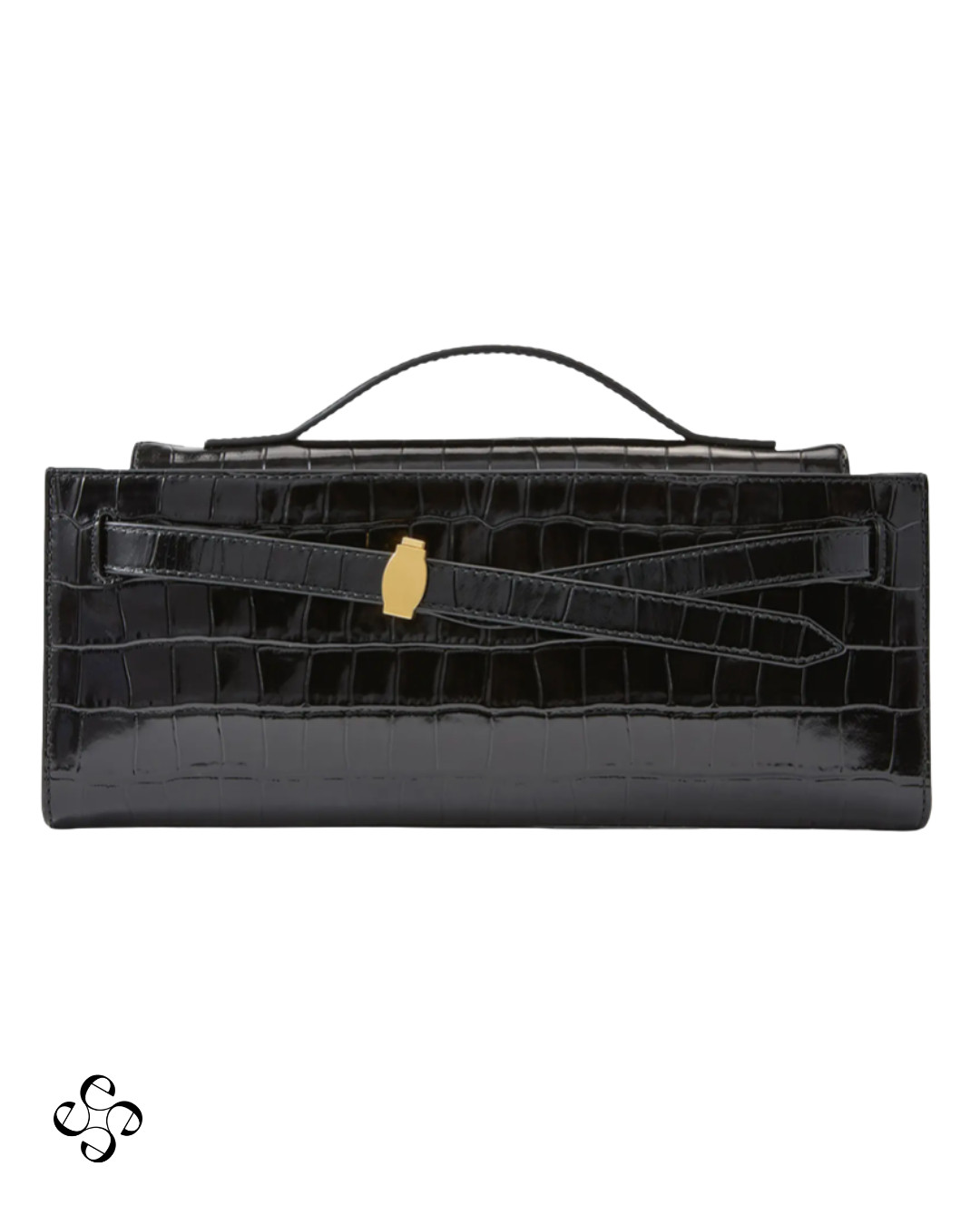 This best-selling croc-embossed leather East-West shoulder bag is defined by a sleek belt detail with gleaming hardware for an instantly elevated finish. Designed with a 9" adjustable shoulder strap drop, magnetic-snap closure, and interior zip pocket, it’s structured yet comfortable for everyday, walkable wear. A polished, wear-on-repeat go-to that sharpens any look without overthinking it. 

 #LTKootd #LTKOver40