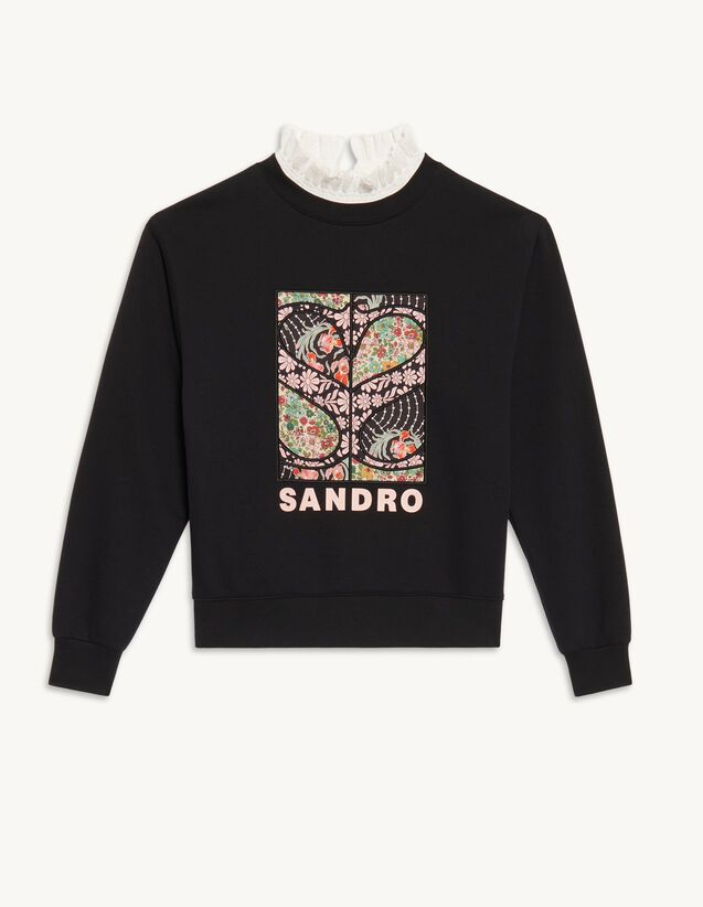 Patchwork sweatshirt | Sandro Paris (US)