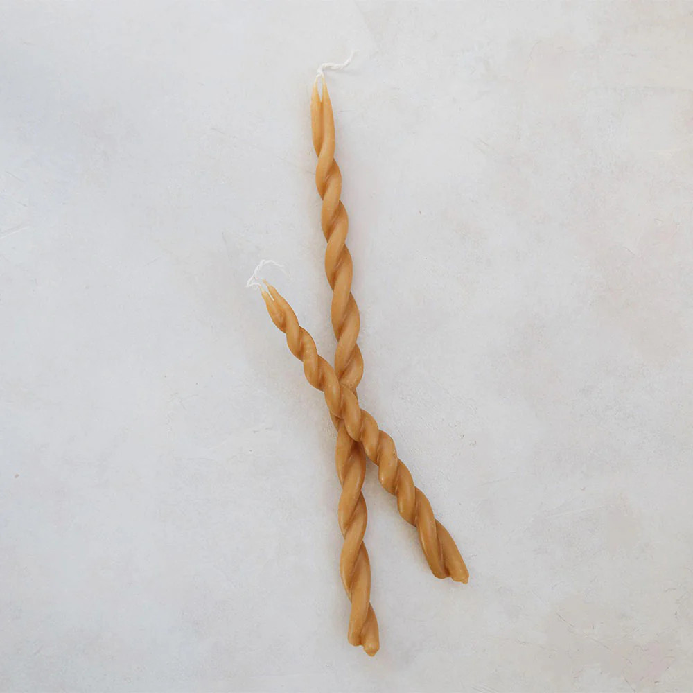 Twisted Beeswax Candle | Roan Iris