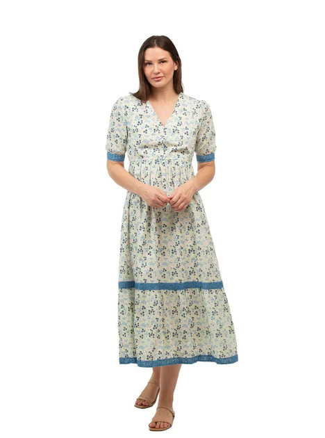 The Kaitlyn Dress | White Petite Floral | Beau & Ro