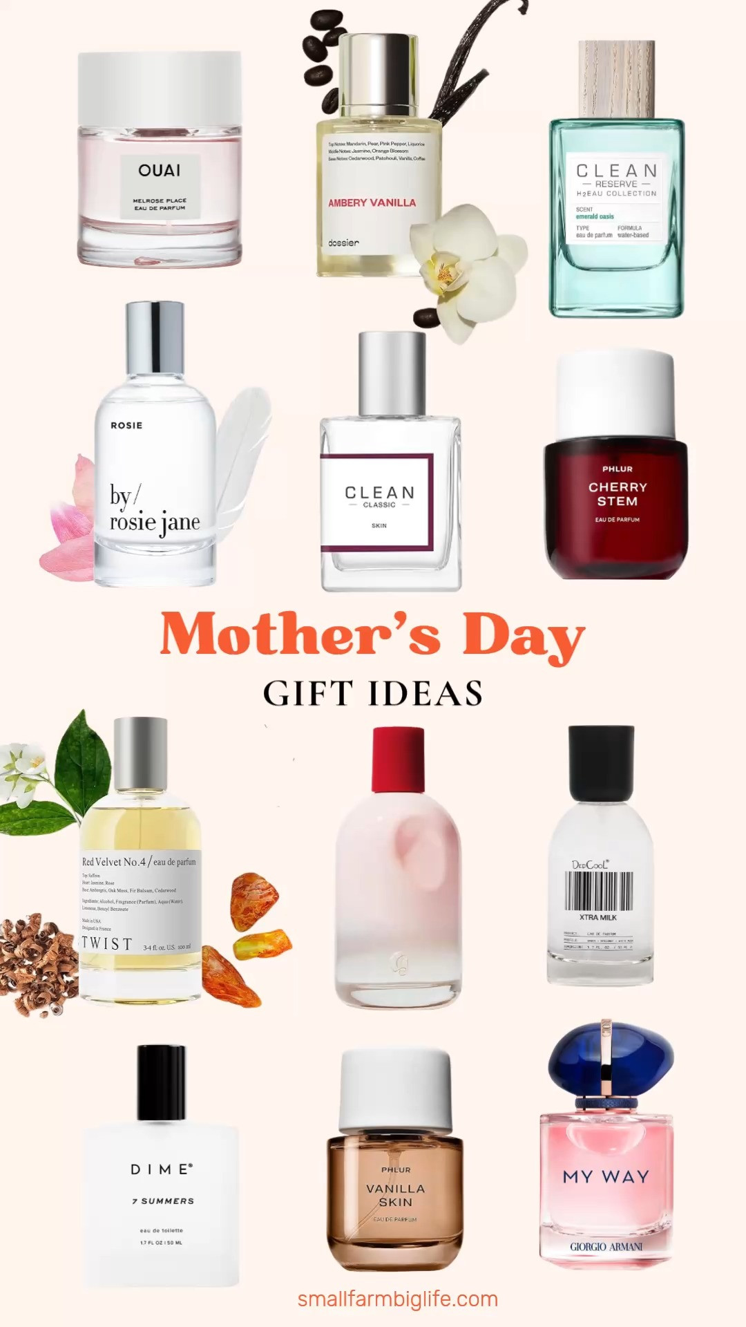 Looking for the perfect Mother's Day gift? A beautiful perfume is always a winner and I rounded up my favorite fragrance picks at every price point! From warm and cozy vanilla and amber scents to fresh and clean fragrances and everything in between, there is something here for every kind of mom and every budget. These are the bottles she will reach for every single day. Linking everything here! 

 #LTKMothersDay #LTKOver40 #LTKBeauty